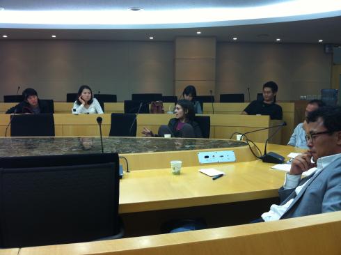 2010/10/20 아멜리아 고려대학교 강연 사진