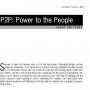P2P:Power to the People